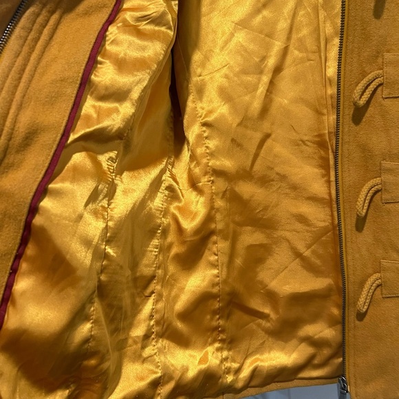 Merona Women's Golden Yellow Toggle Pea Coat - Picture 8 of 9